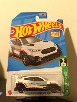 HOT WHEELS 2022-073 HW GREEN SPEED FORD MUSTANG MACH-E1400 1/5 WHITE Y/5