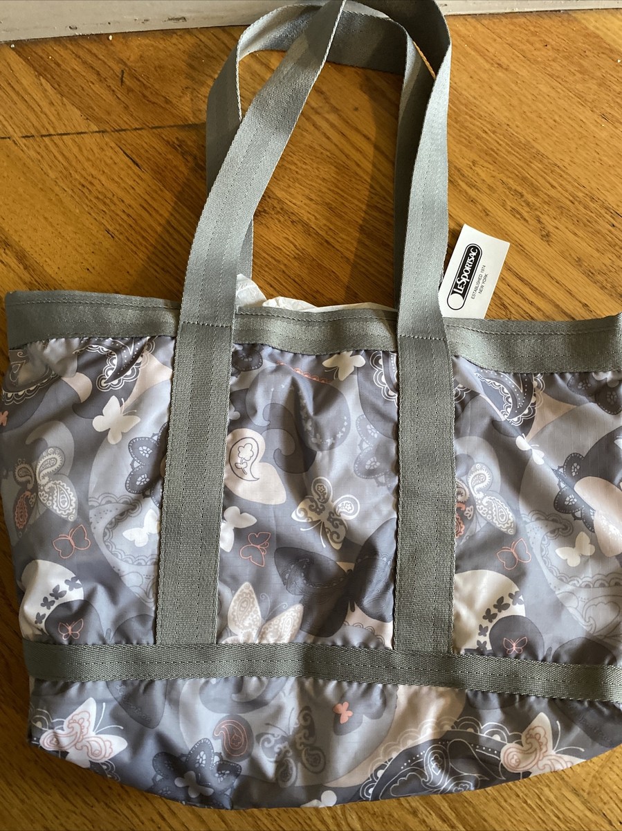 LeSportsac All-a-Flutter Medium Travel Tote bag w/ matching