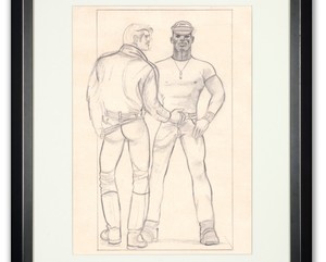 Tom Of Finland Homoerotic Male Drawing Touko Laaksonen Gay Erotic Sketch Nude Sm Ebay