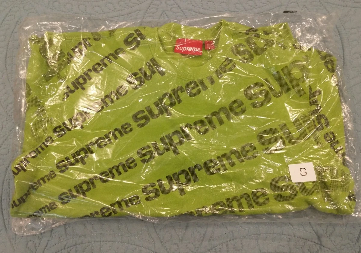 Supreme Radial Crewneck. Size Small. Lime Green. SS20. New. Receipt in Photos