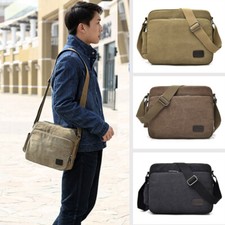 Mens Canvas Shoulder Tote Multifunction Messenger Kit Bags Casual Vintage