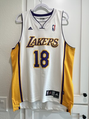 Los Angeles Lakers Jersey Sasha Vujacic 18 Adidas Men's S White