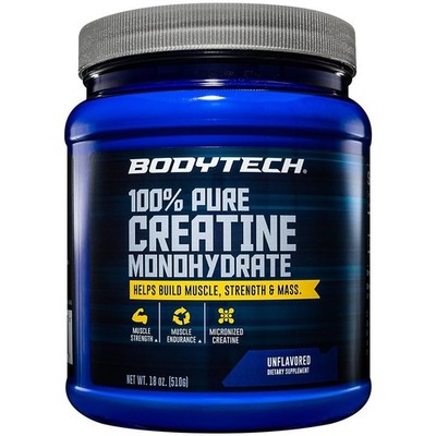 BODYTECH 100% Pure Creatine Monohydrate Powder - Premium Micronized Creatine for