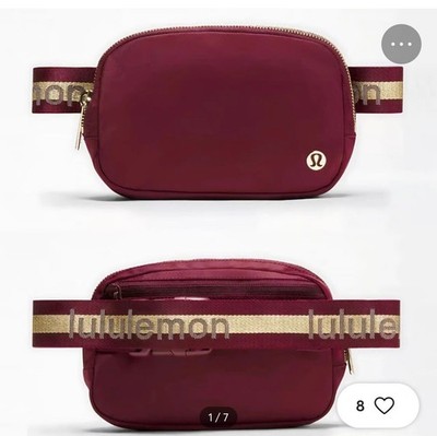 Lululemon Burgundy Zip Waist Pack 0-5L Unisex Adults New with Tags