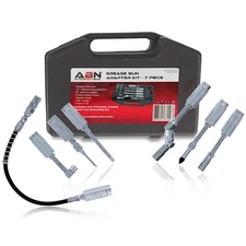 ABN Lube Accessory Kit - 7pc Auto Grease Coupler Kit and Grease Gun Attachments