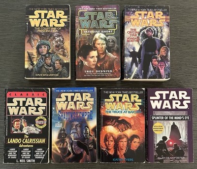 Star Wars 7 Paperback Book Lot -