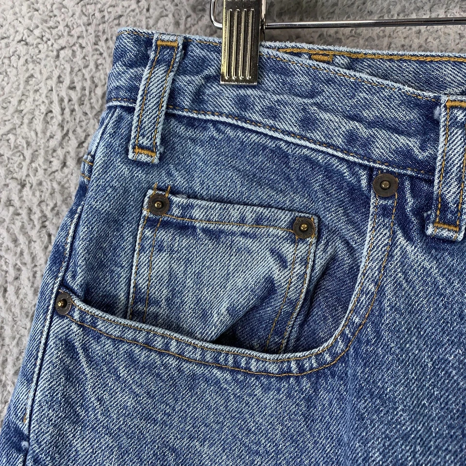 Vintage Gap Jeans Mens 32x34.5 Blue Denim Easy Fit Straight Leg High Rise 90s - Image 4 of 4