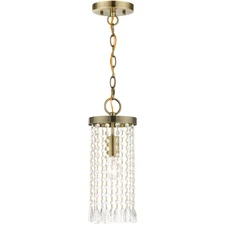 Livex Lighting 51062-01 Elizabeth Mini Pendant Antique Brass