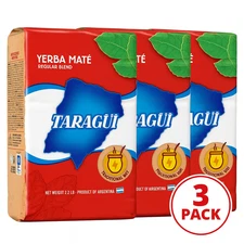 3 Pack Yerba Mate Taragui 1kg Each Con Palo 3kg 6.6lb Authentic Argentina