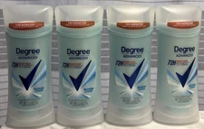 4 Pack: Degree Advanced Antiperspirant Deodorant Women Shower Clean 2.6 oz Exp26