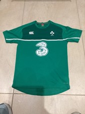 Canterbury IRFU Ireland Rugby Green Jersey Vapodri Shirt Size medium Three Logo