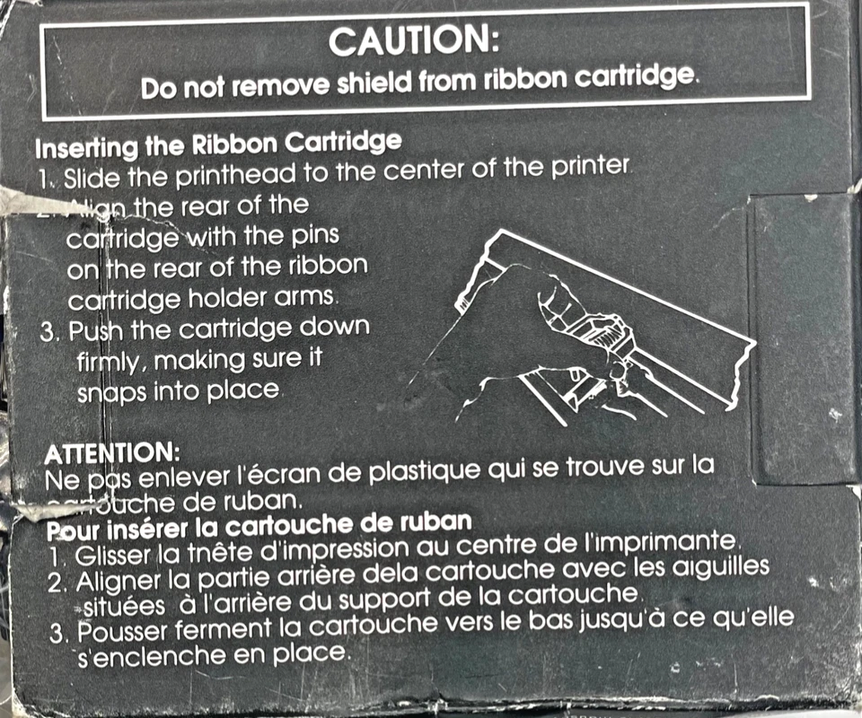 GENUINE OKIDATA MICROLINE 590 591 COLOR FBRIC RIBBON 52106002 NEW SEALED - Image 2 of 4