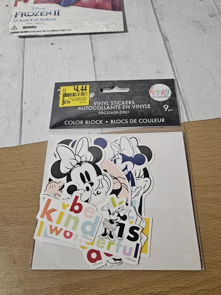 Disney Mickey Mouse Home Office Lot Stickers, Stationery, Picture Frame New - Image 3 of 4