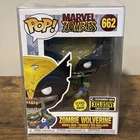 Funko Pop! Marvel Zombie Wolverine #662 GITD Entertainment Earth w Protector