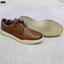 Cole Haan Mens British Tan Grand Crosscourt Wingtip Shoes Size 11 M C35974 Mint