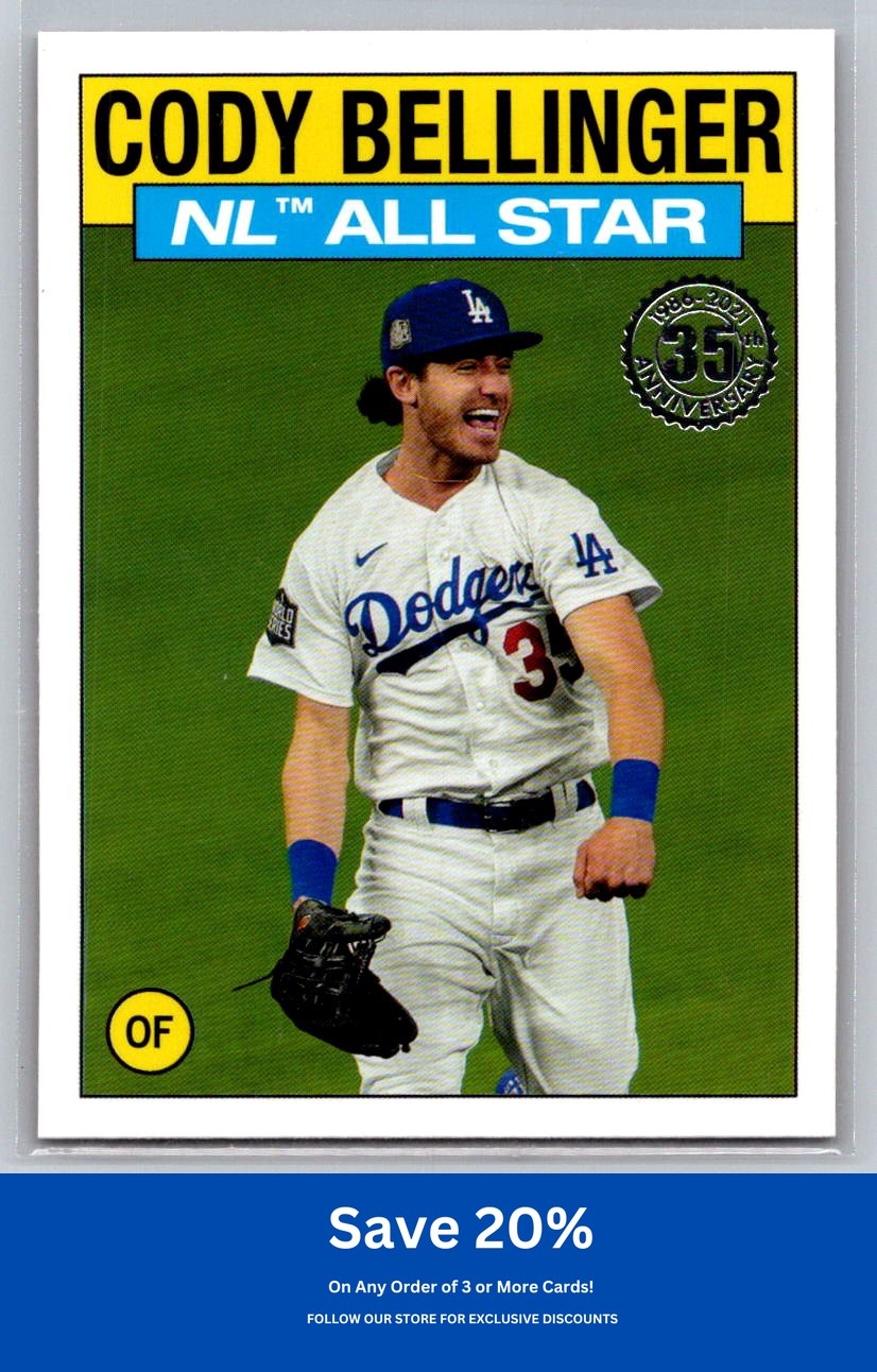 Cody Bellinger 2021 Topps #86AS-12 1986 35th Anniversary All-Stars Dodgers J60