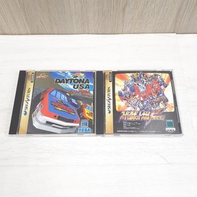 SEGA SATURN CONSOLE Japan White bundle with 5 Games & Controller DAYTONA USA