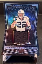 2018 Panini Obsidian Galaxy Gear Relics Christian McCaffrey Game Worn Mem /100