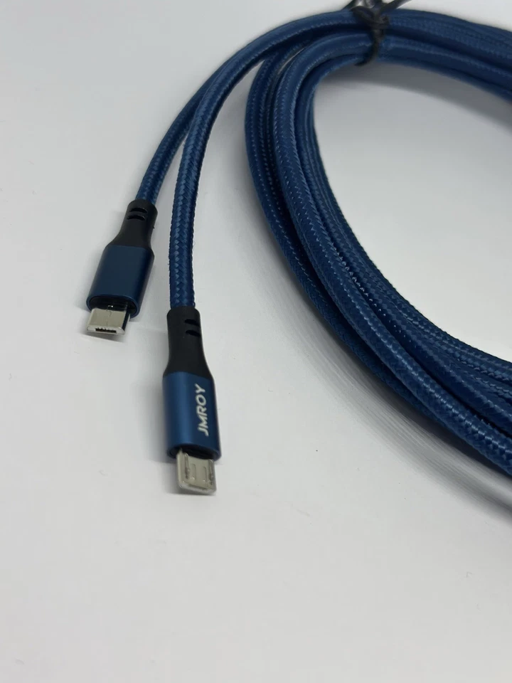 Cable micro USB de alta resistencia X10 2M cable de carga rápida trenzado de alta velocidad Foto 4 de 4