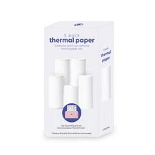 Core Innovations Thermal Printer Paper & Sticker Bundle, (3) Adhesive & (2) P...