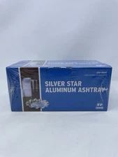 New Royal Silver Star Embossed Disposable Aluminum Ashtrays Coasters Pack 250