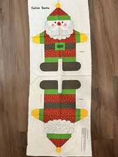 Cranston VIP Fabric Works Panel Calico Santa Claus 19 Inch Pillow St Nicholas