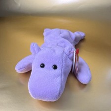 Ty Beanie Babies Happy the Hippo Plush 1993 Retired Original Ages 3 