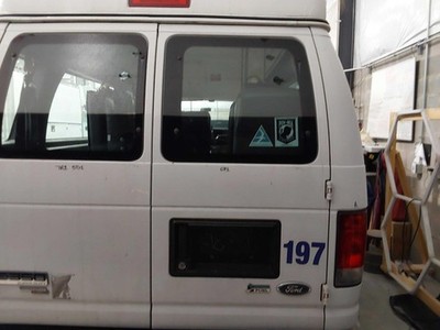 Used Right Rear Cargo Door Assembly Back fits: 2011 Ford E350 VAN w/window R. w/