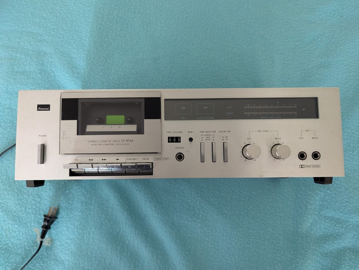 Vintage Sansui D-95M Stereo Cassette Tape Recorder Player Deck