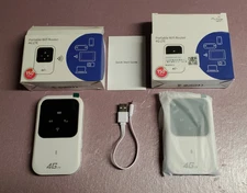 Lot of 2- 4G LTE Portable Mobile Broadband Wireless Router Hotspot WiFi Modem