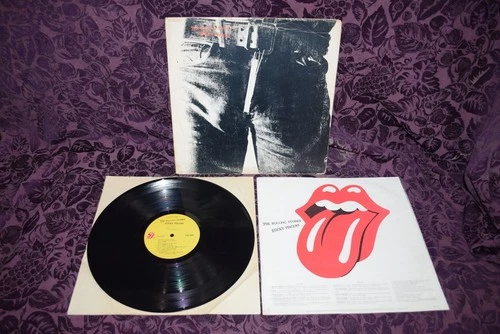The Rolling Stones First Pressing Lp Sticky Fingers RI Press Warhol On VG/VG