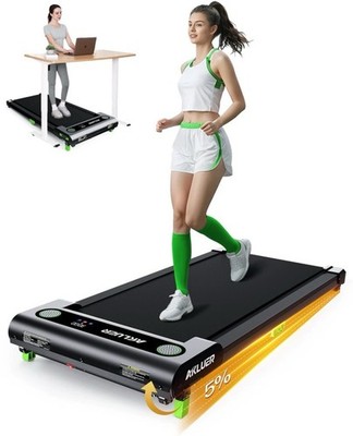 Walking Pad Under Desk Treadmill Quiet 300 LBS Capacity Portable with Remote