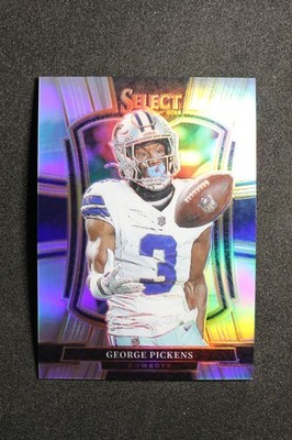 2025 Panini Select Premier Level #197 George Pickens Silver Prizm