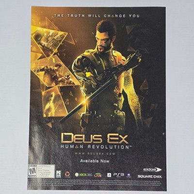 Deus Ex Xbox 360 PlayStation 3 PS3 PC The Truth Print Ad/Poster
