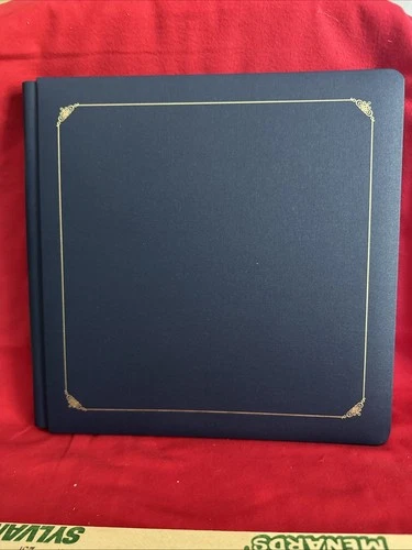 Creative Memories 12x12 Blue Scrapbook Album  15 White Pages