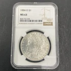 1884 O $1 Morgan Silver Dollar NGC MS64