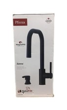Pfister Zanna Pull Down Sprayer Kitchen Faucet w/ Soap Dispenser in Matte Black