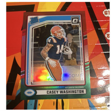 Panini Donruss Optic Preview Red & Green Prizm Rated Rookie Casey Washington #3…
