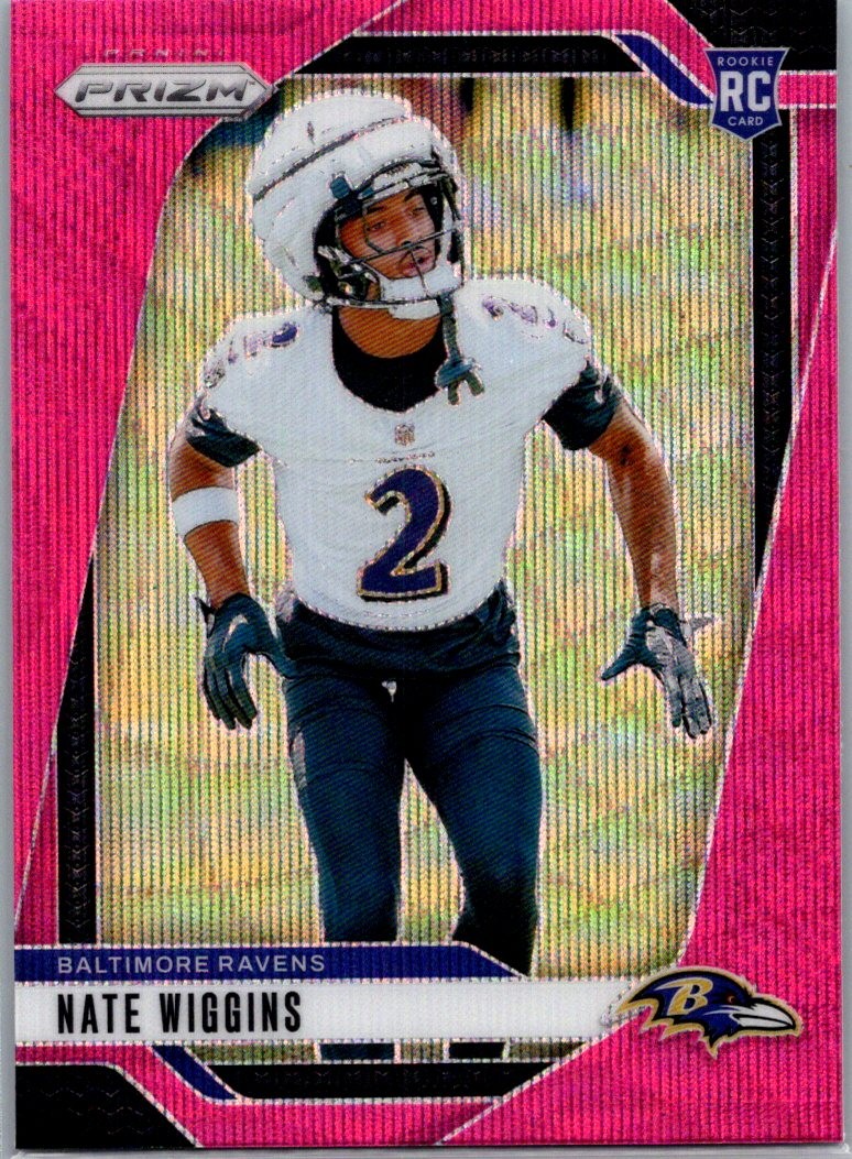 2024 Panini Prizm #380 Nate Wiggins Pink Wave