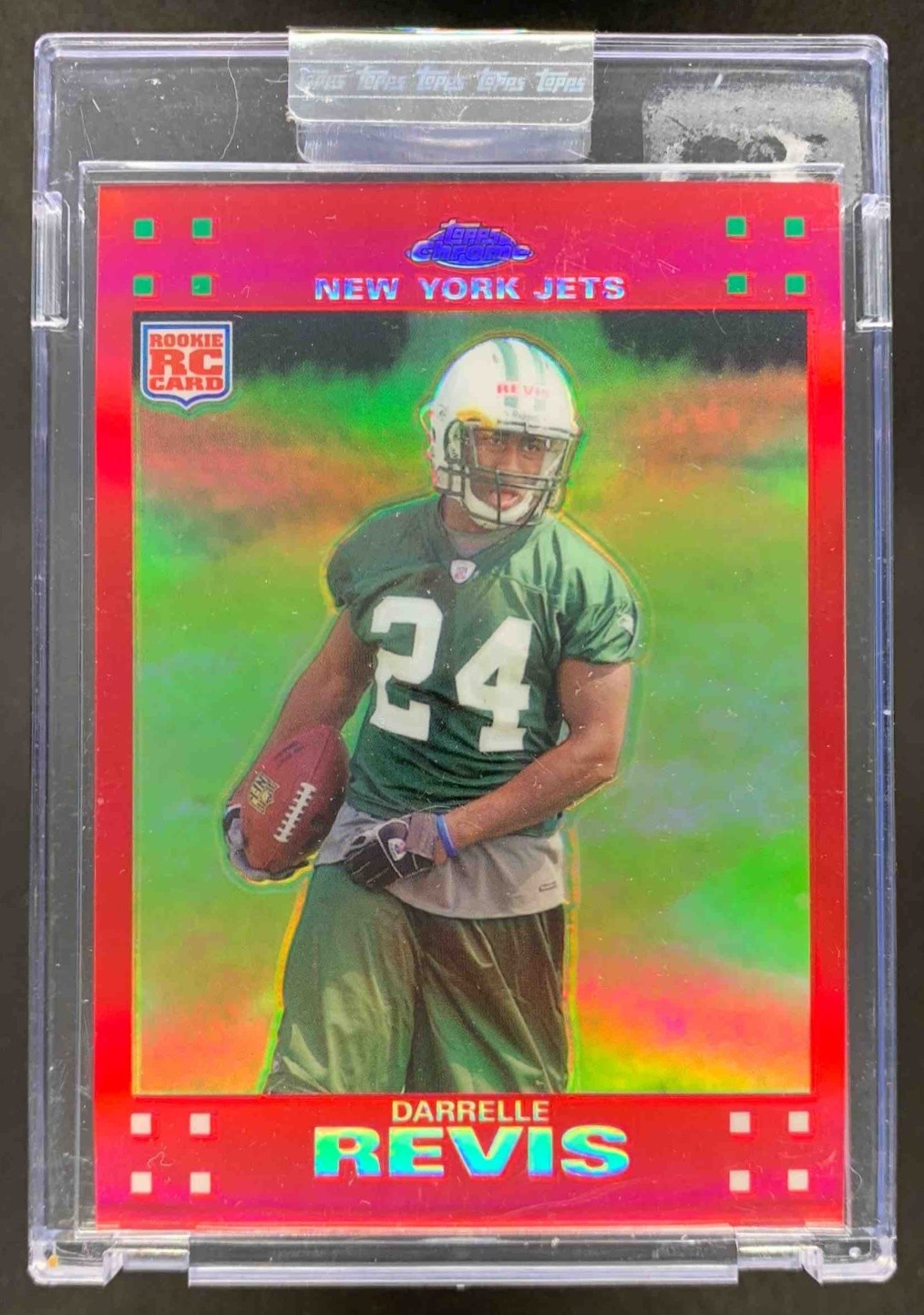 Darrelle Revis Topps Chrome #TC249 Red Refractor