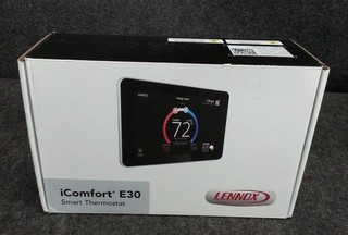LENNOX iComfort E30 Smart Thermostat 7" HD Color Display Black