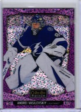 2024-25 O-Pee-Chee Platinum #27 Andrei Vasilevskiy Violet Pixels #/299