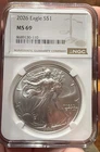2026 (W) American Silver Eagle Graded by NGC in MS69 with the Brown Label