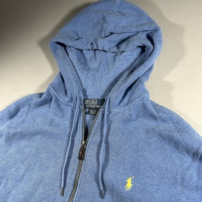 Ralph Lauren big pony zip hoodie 水色 Ralph Lauren Childrenswear Boys 2-7 Big Pony Fleece Full-Zip