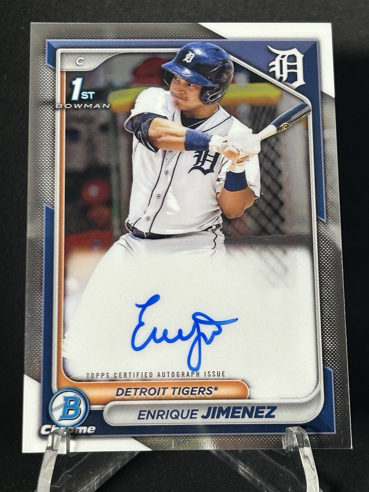 2024 Bowman Chrome Baseball Enrique Jimenez Auto #CPA-EJ 1st Prospect Tigers MLB