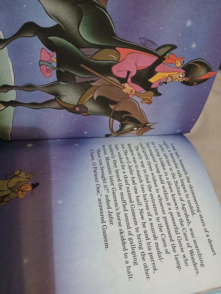 Aladdin Disney Book Hardcover Movie tie-in — 第 3/3 张图片