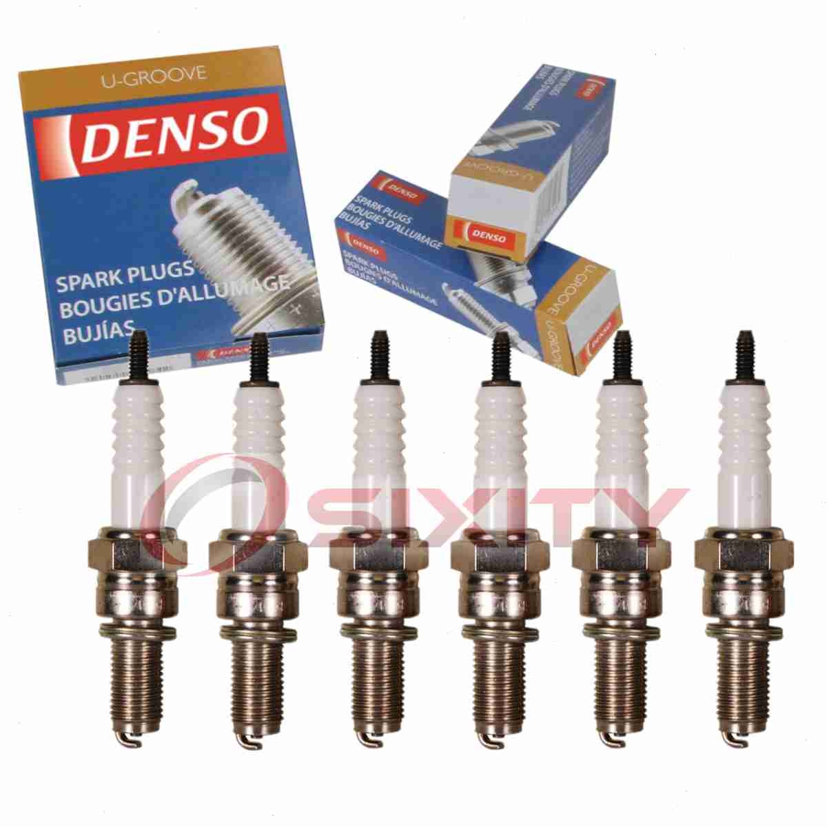 6 pc Denso Standard U-Groove Spark Plugs for 1990-1993 Chrysler Daytona 3.0L th