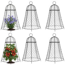 6Pack Garden Cloches Plant Protectors Cage Ru...