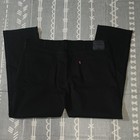 Levi's Mens Athletic Fit Black Dark Wash Denim Jeans Tapered 5-Pocket Logo — photo 6