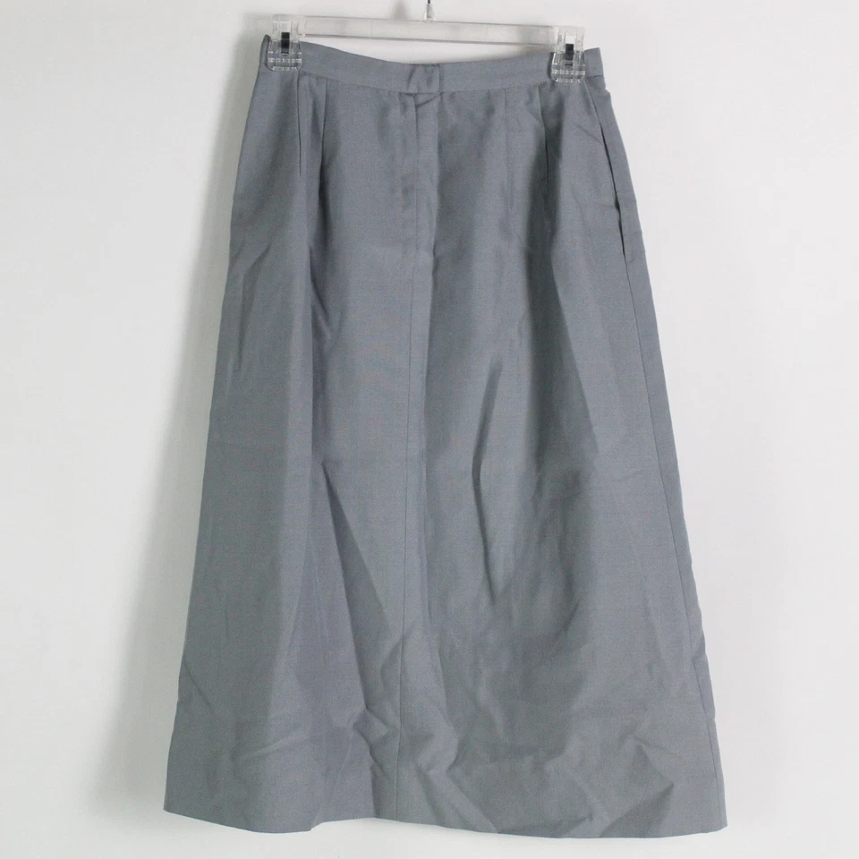 Conjunto de traje falda de lana gris liso Nordstrom de 2 piezas para mujer talla 10 Foto 4 de 4